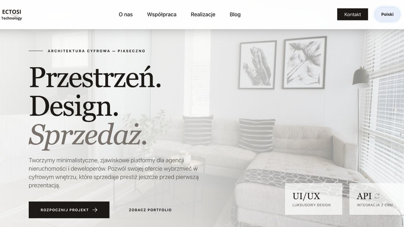 Przykładowe interfejsy: Nieruchomości